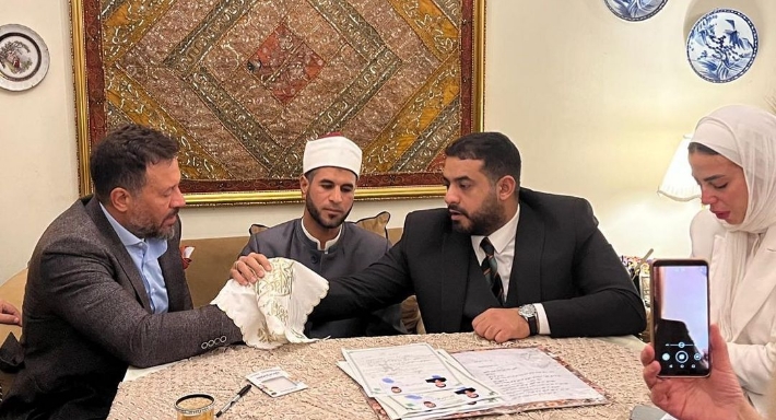 عقد قران ابنة ماجد المصري
