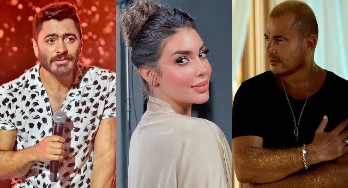 عمرو دياب وياسمين صبري وتامر حسني