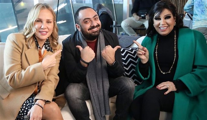 فيفي عبده ومرقس عادل وشيرين رضا