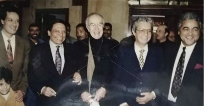 صورة نادرة تجمع عادل إمام بعادل أدهم 