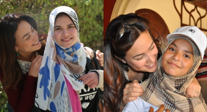 هند صبري مع دينا محمد شعبان