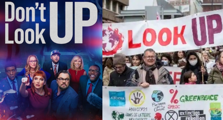 مظاهرات في فرنسا على طريقة Don&#39;t Look Up