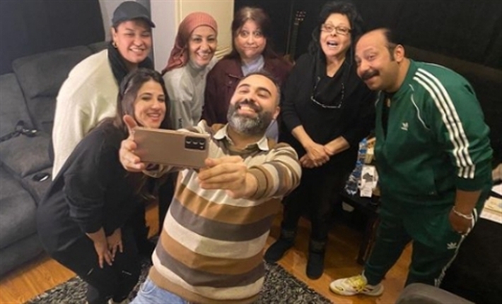 صورة من كواليس تسجيل المسلسل