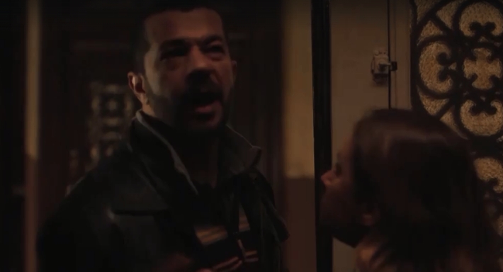 نيللي كريم وشريف سلامة في مشهد من فاتن أمل حربي