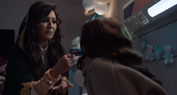 وفاء عامر في لقطة من مسلسل راجعين يا هوى