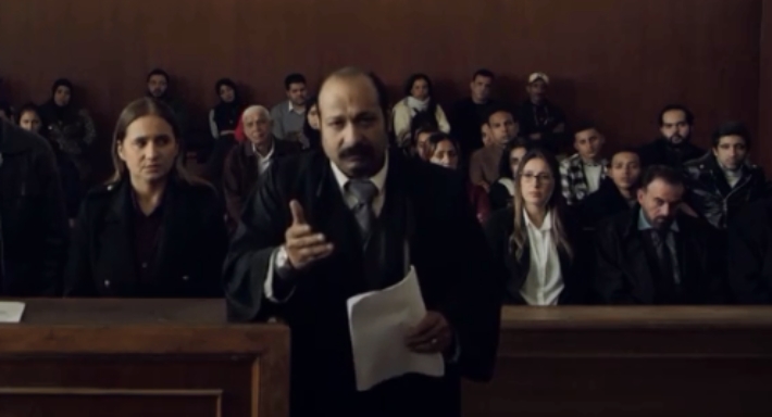 محمد ثروت ونيللي كريم في مشهد من فاتن أمل حربي