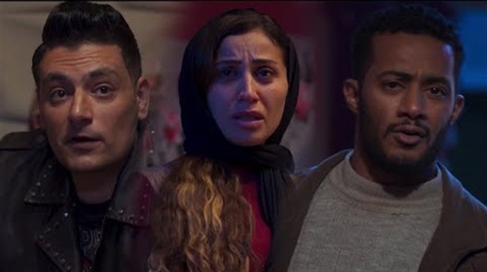 محمد رمضان ودينا الشربيني وأحمد صفوت