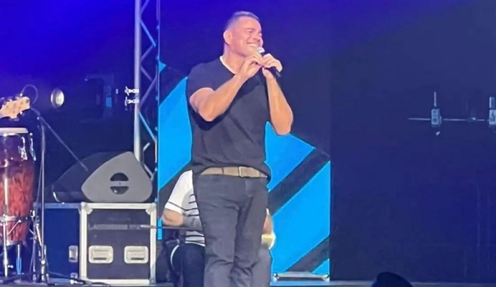 عمرو دياب من حفل &quot;الاتحاد أرينا&quot; 
