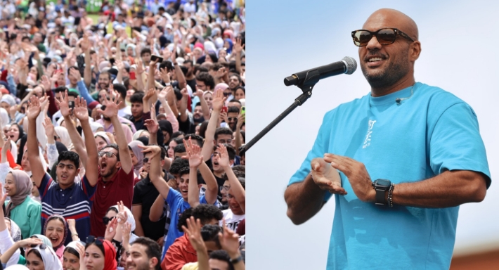 بالصور – فريق شارموفرز يحيي حفل مفاجئ في جامعة حورس بدمياط بالتعاون مع ريد بل