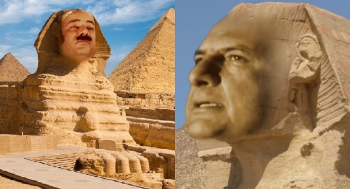 تعليق الفنان خالد الصاوي ومحمد سعد على واقعة أبو الهول