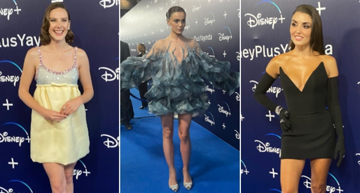 هاندا أرتشيل وحفصة نور سانجاك وألينا بوز في حفل ديزني +