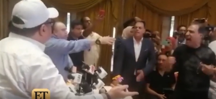 مشاجرة بالأيدي بين سعيد الأرتيست وأحمد رمضان سكرتير عام النقابة