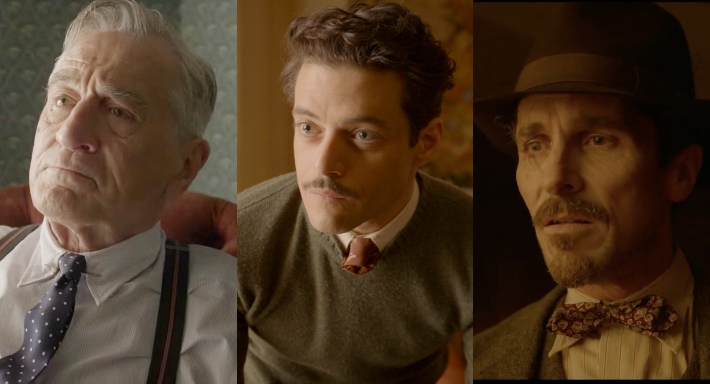 رامي مالك وكريستيان بيل وروبرت دي نيرو يجتمعون في إعلان Amsterdam