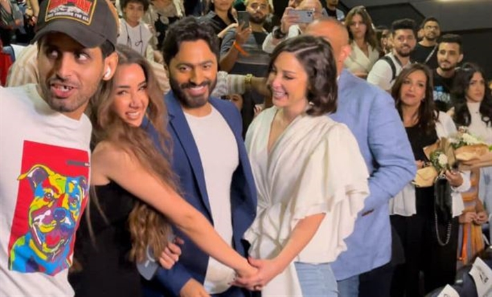 تامر حسني من العرض الخاص لفيلم بحبك