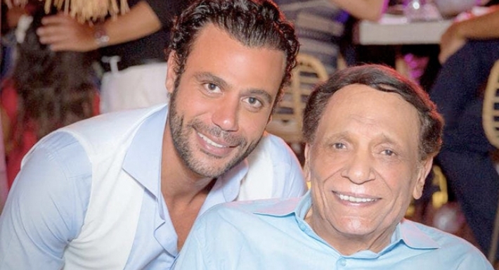 عادل إمام وابنه محمد