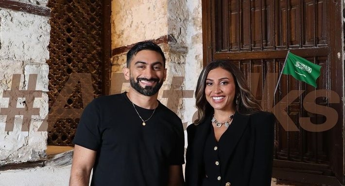 دينا الشربيني وانس بوخش