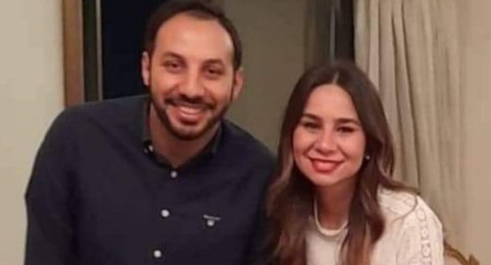 حفيدة رشوان توفيق وعريسها