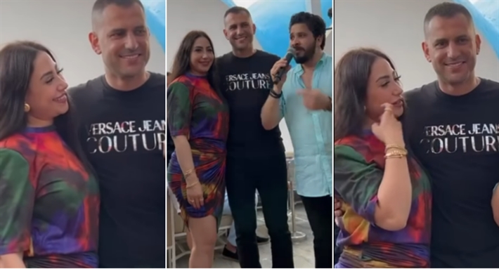 بوسي وزوجها ومصطفى حجاج