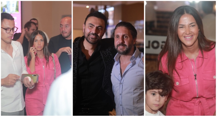 دنيا سمير غانم وهشام ماجد في السينما مع الجمهور