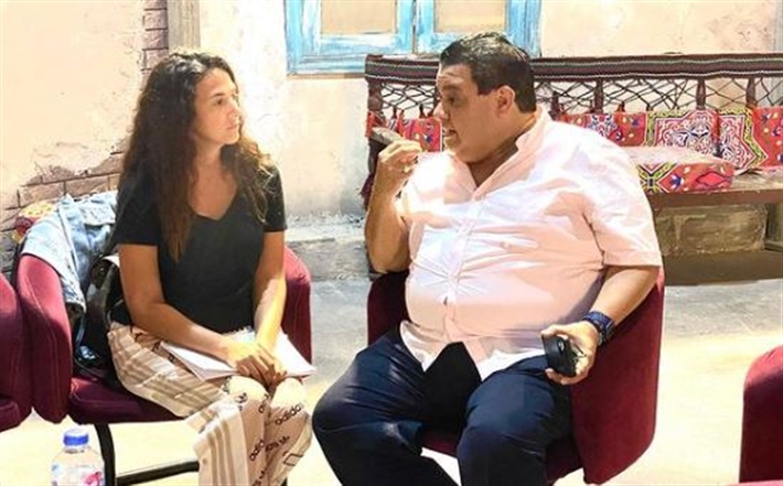 المخرج خالد جلال ودنيا سمير غانم