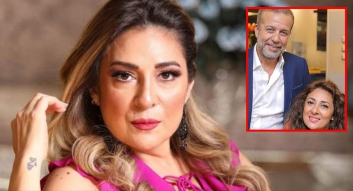 لورا عماد وشريف منير