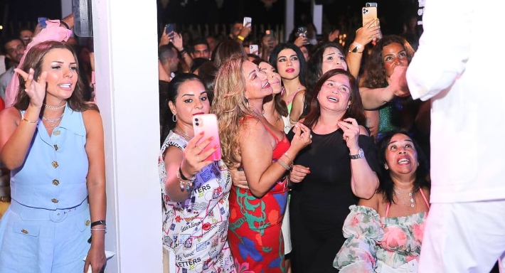 ليلى علوي وإلهام شاهين في حفل وائل كفوري وأحمد سعد