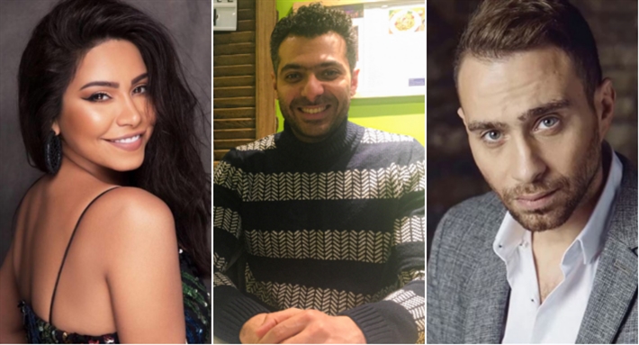 حسام حبيب ونديم جمال وشيرين عبد الوهاب