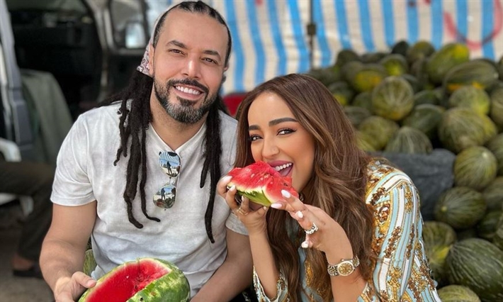 عبد الفتاح الجريني وزوجته