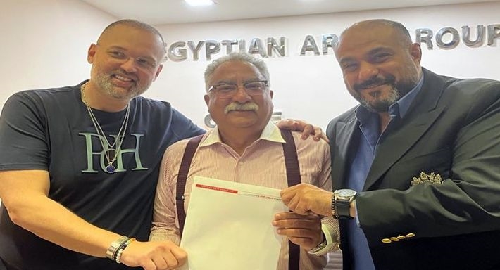 إبراهيم عيسى مع ريمون مقار ومحمد محمود عبد العزيز