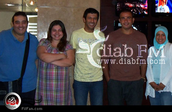 الهضبة وإياد وفريق عمل إذاعة دياب إف إم