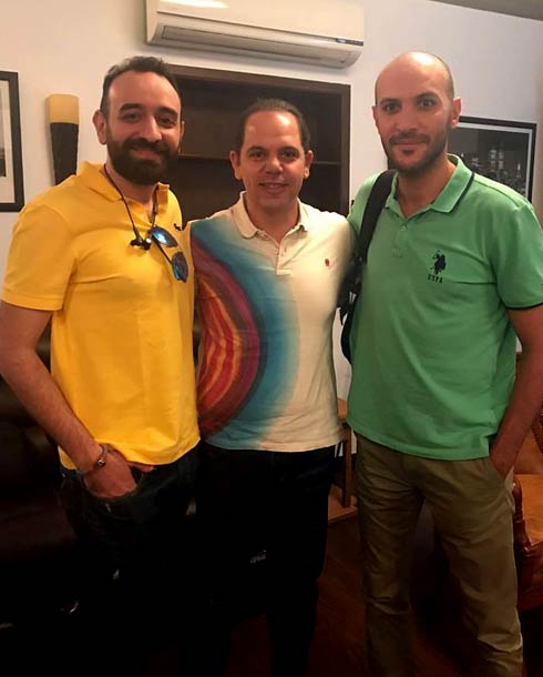 محمد دياب ورامي إمام وعمرو سلامة