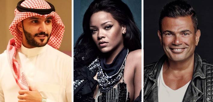 عمرو دياب وريانا وزايد الصالح