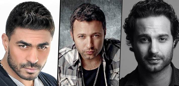 كريم فهمي وأحمد فهمي وهشام سليم