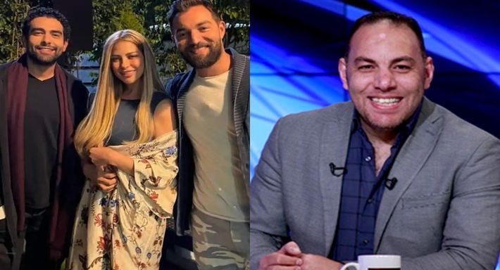 أحمد بلال وأبطال مسلسل دوبامين