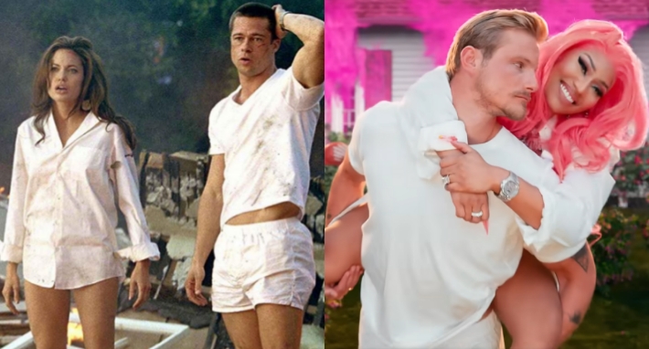 نيكي ميناج تقلد أنجيلينا جولي في كليب Super Freaky Girl