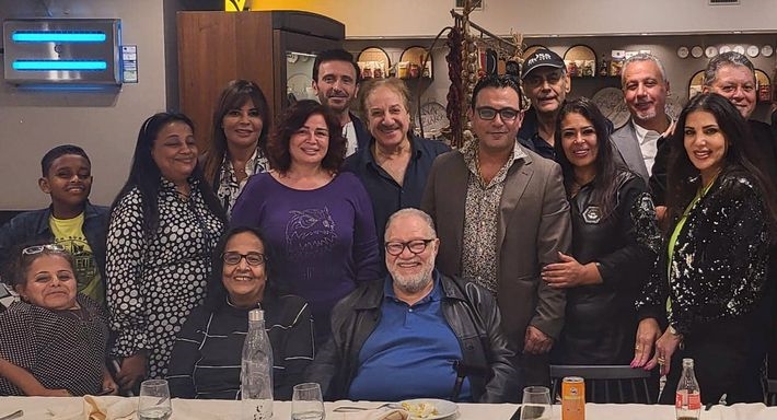 يحيى الفخراني وإلهام شاهين في كواليس المهرجان