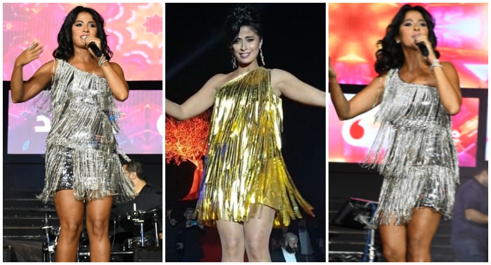 روبي بفستانين بنفس التصميم