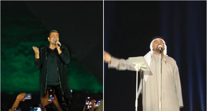 عمرو دياب وحسين الجسمي