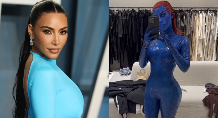 كيم كارداشيان تتنكر في زي بطلة X-Men للهالووين