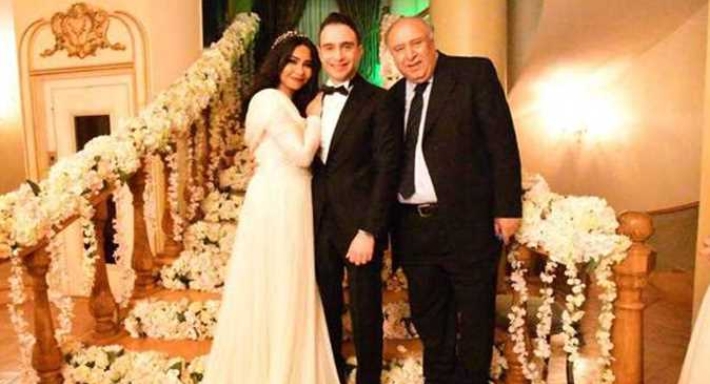 حسام حبيب ووالده وشيرين عبد الوهاب