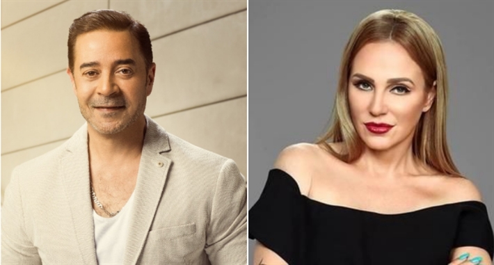 شيرين رضا ومدحت صالح