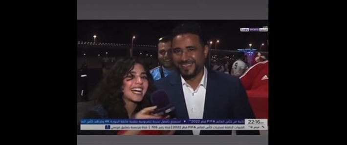 مايان السيد مع المراسل