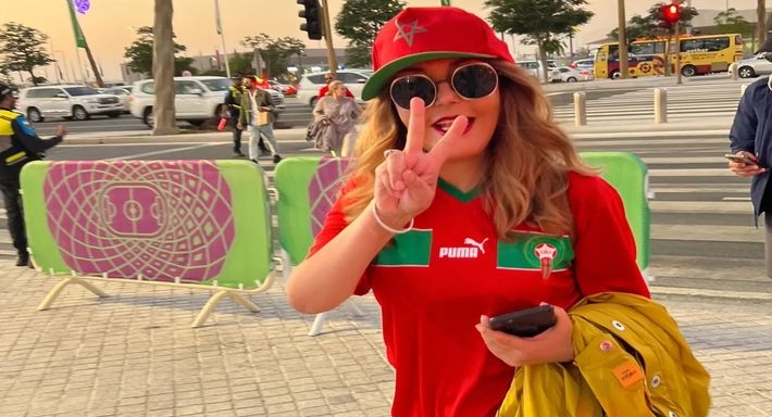 سميرة سعيد بقميص منتخب المغرب