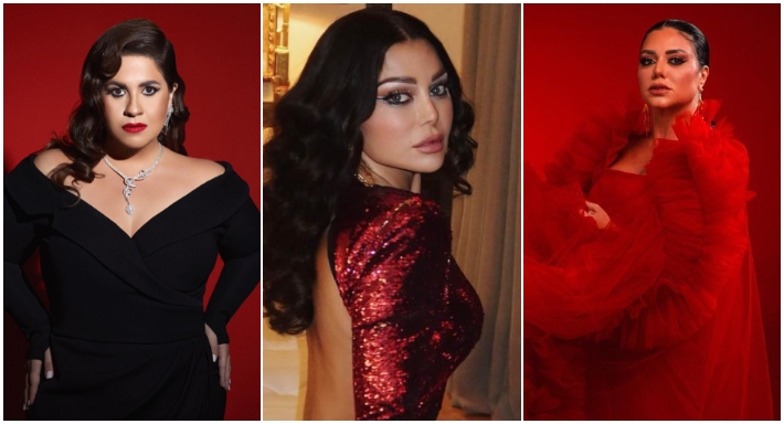3 نجمات قررن الاحتفال بالكريسماس مبكرا.. الفساتين الحمراء اختيار مشترك