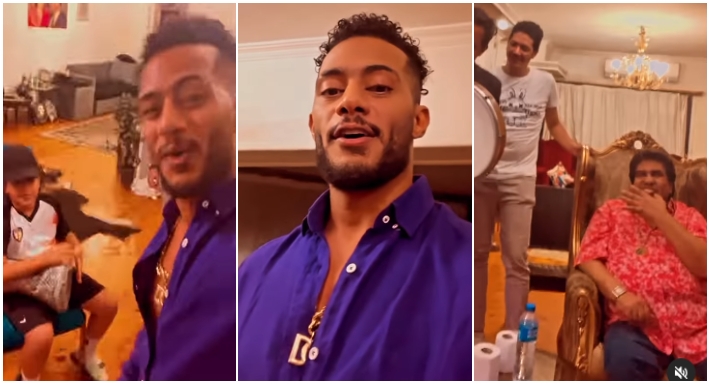 محمد رمضان في منزل أحمد عدوية