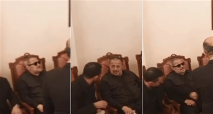 جورج وسوف في عزاء نجله وديع