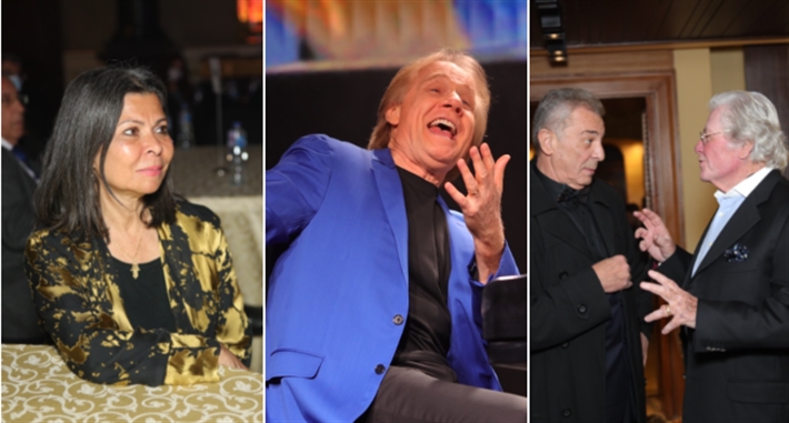 حسين فهمي ومحمود حميدة وريتشارد كلايدرمان وسلوى محمد علي