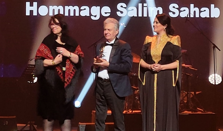 سليم سحاب خلال تكريمه