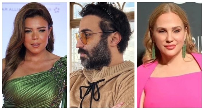 شيرين رضا وأحمد فهمي وناهد السباعي