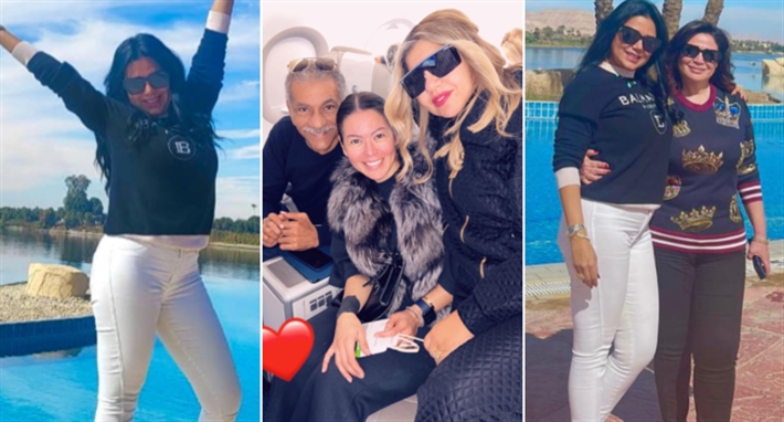 إلهام شاهين ورانيا يوسف وبوسي شلبي وسيد رجب ولقاءا لخميسي